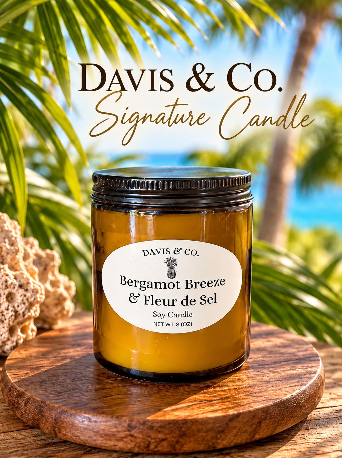 Bergamot Breeze & Fleur de Sel Candle